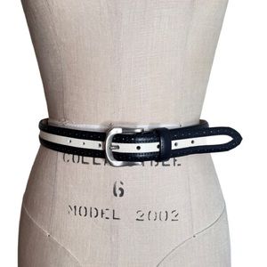 Vintage two toned leather belt S